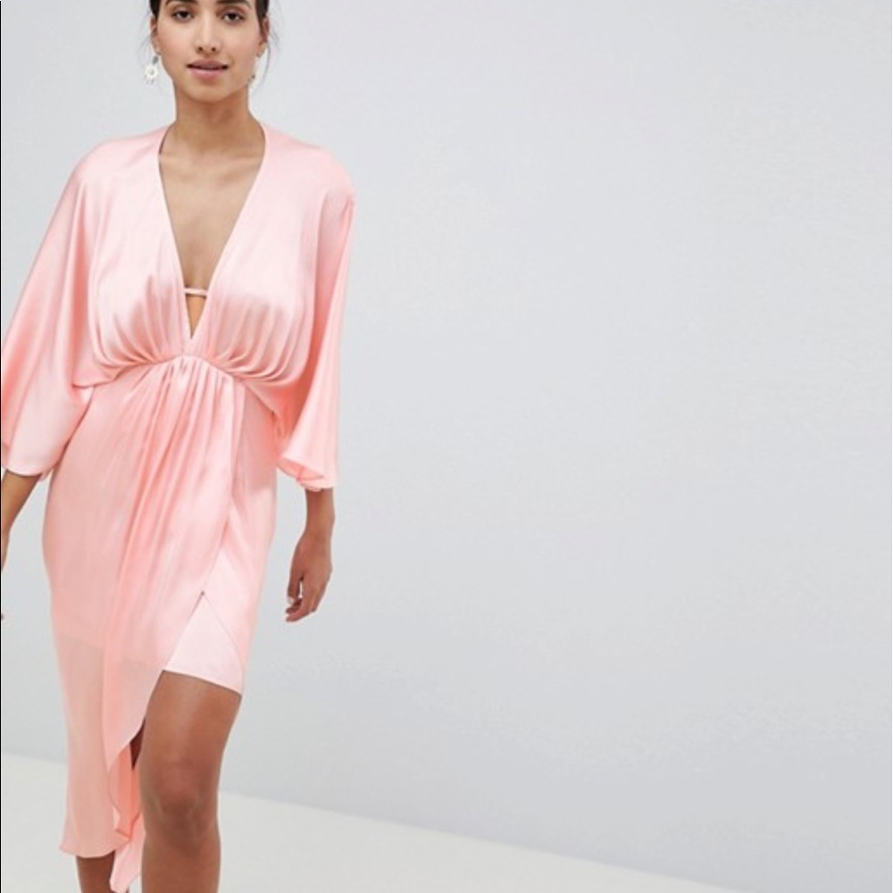ASOS Pink Satin Kimono